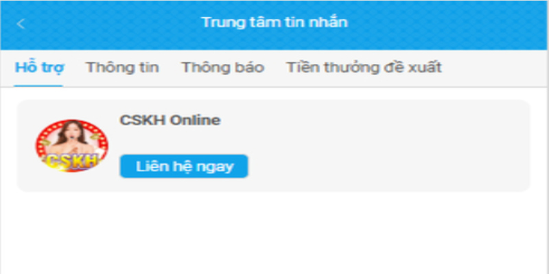 Các trường hợp cần liên hệ nhà cái