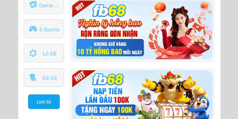 Điều kiện tham gia nhận khuyến mãi FB68